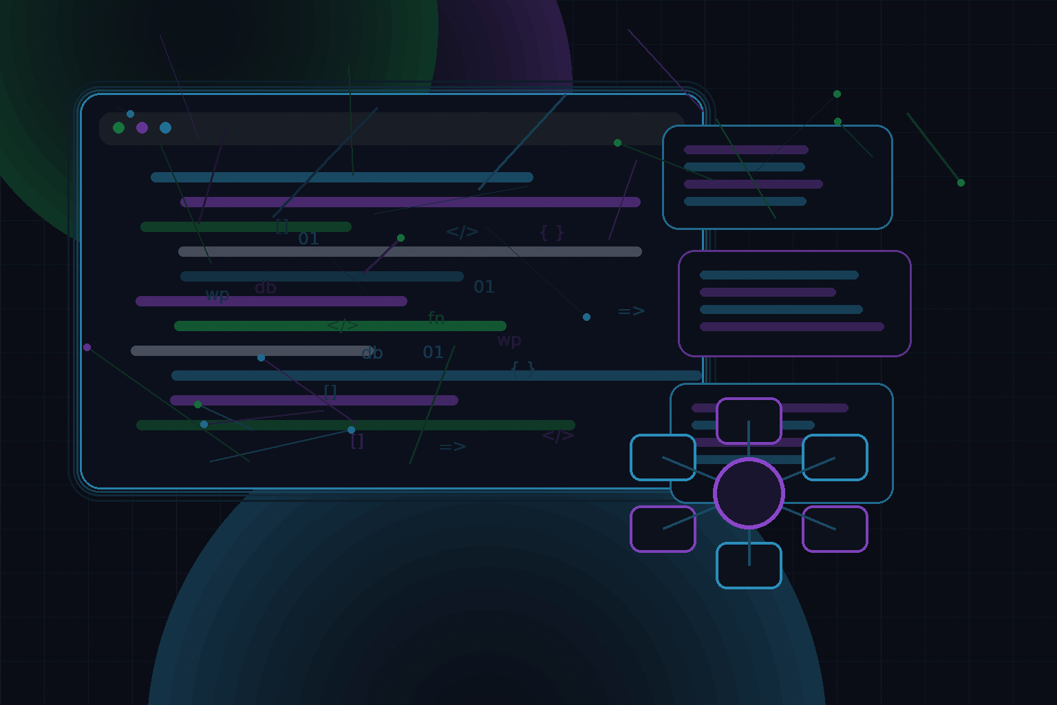 Technical editorial illustration for WordPress performance myths: what actually matters in real projects