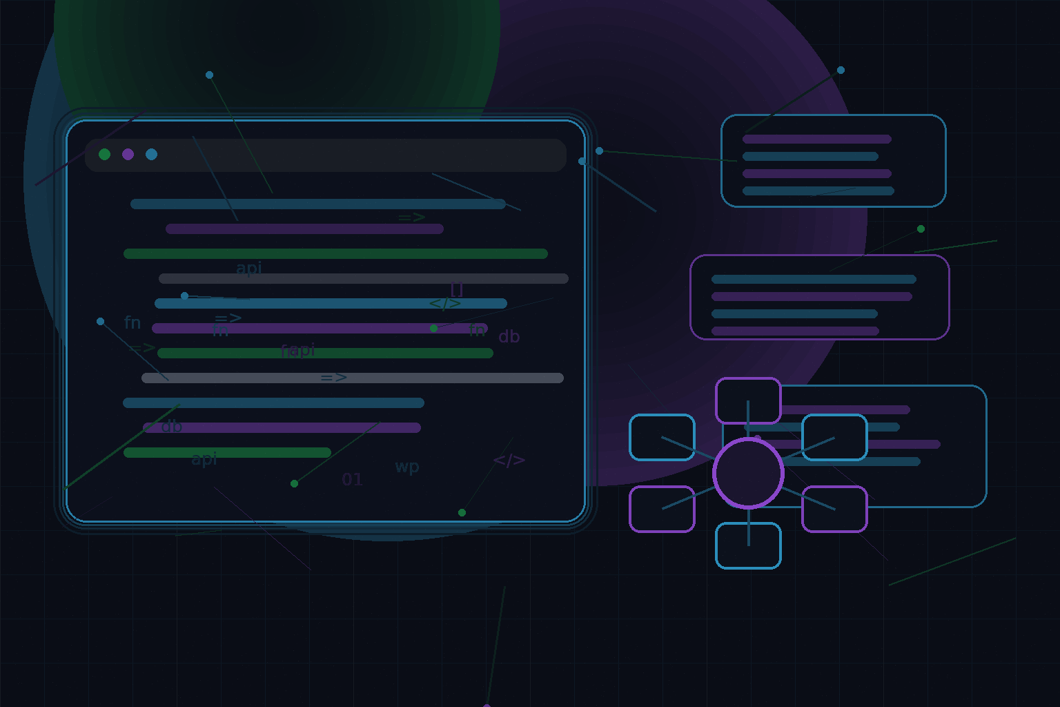 Technical editorial illustration for WordPress performance myths: what actually matters in real projects
