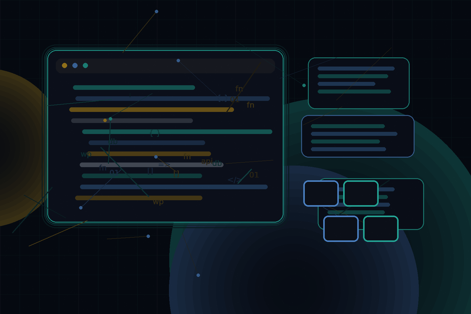 Technical editorial illustration for Fail2ban rules that actually help WordPress servers