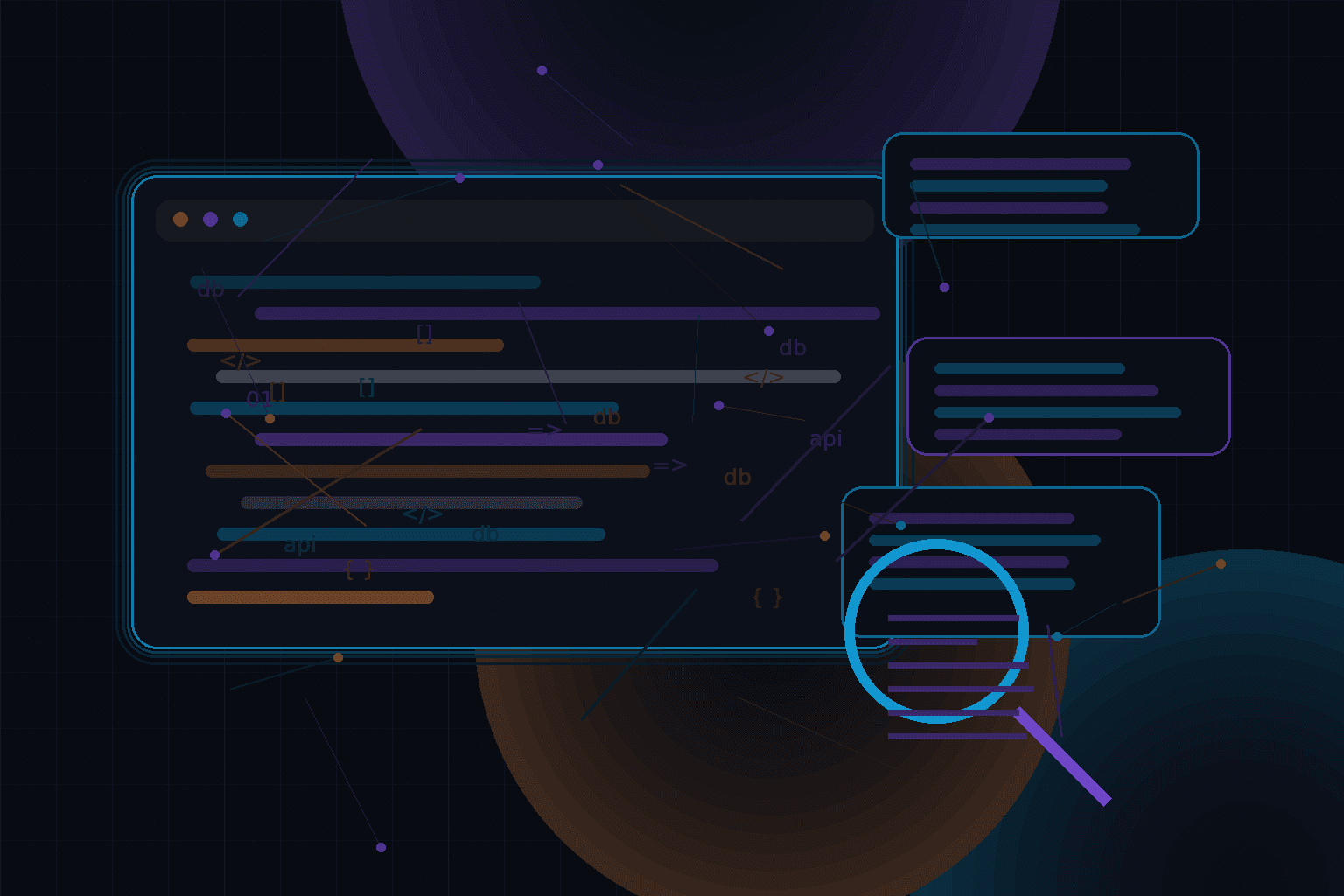 Technical editorial illustration for Building semantic search for a WordPress knowledge base