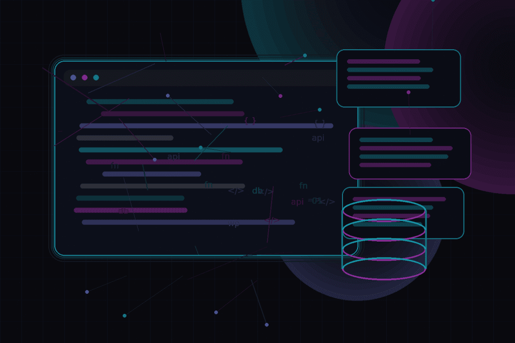 Dark technical editorial illustration for Slow query analysis for WordPress developers