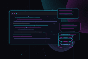 Dark technical editorial illustration for Slow query analysis for WordPress developers