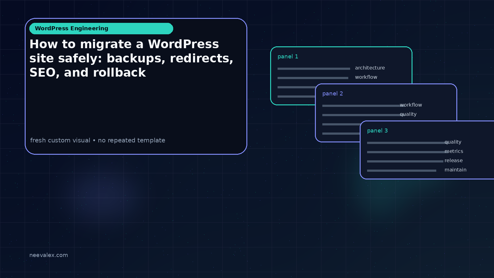 Main article image related to How to migrate a WordPress site safely: backups, redirects, SEO, and rollback