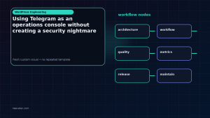 Generated visual related to Using Telegram as an operations console without creating a security nightmare