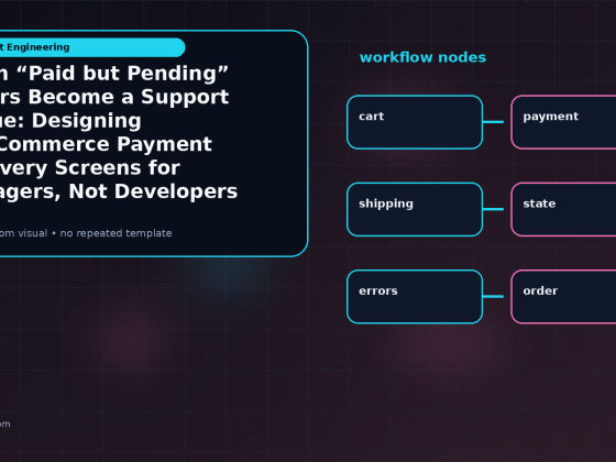 Generated visual related to When “Paid but Pending” Orders Become a Support Queue: Designing WooCommerce Payment Recovery Screens for Managers, Not Developers