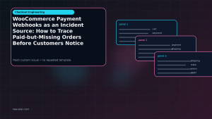 Generated visual related to WooCommerce Payment Webhooks as an Incident Source: How to Trace Paid-but-Missing Orders Before Customers Notice