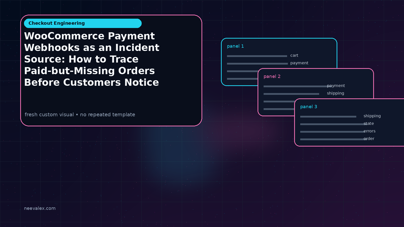 Visual example for WooCommerce Payment Webhooks as an Incident Source: How to Trace Paid-but-Missing Orders Before Customers Notice